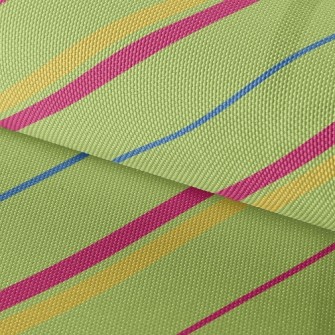 Green Diagonal Stripes Waterproof Oxford
