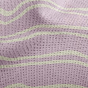 Soft Tone Stripes Athletic Mesh Flat Back