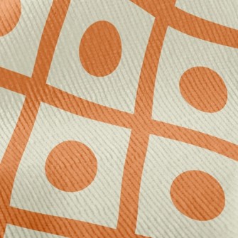Round Dots Squares Standard Corduroy