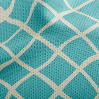 Thick Rhombus Athletic Mesh Flat Back
