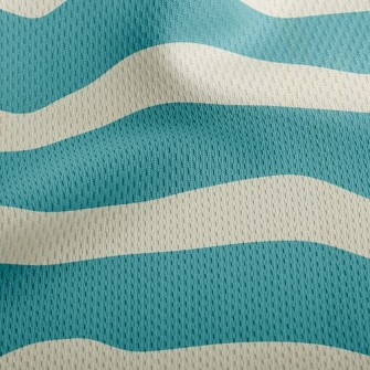 Regular Stripes Athletic Mesh Flat Back