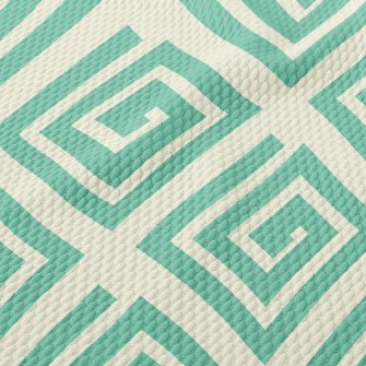 Maze Rotating Rhombus Birdseye Piqué