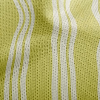 Thick And Thin Stripes Athletic Mesh Flat Back