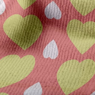 Arrange Hearts Upside Down Terry