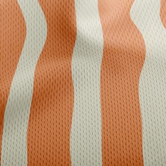 Straight Stripes Athletic Mesh Flat Back