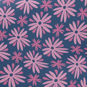 Playful Pink Flower Twill