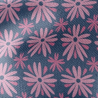 Playful Pink Flower Waterproof Canvas