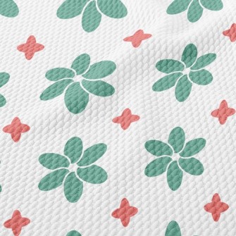 Flower Cross Birdseye Piqué