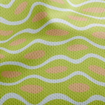 Elliptical Wave Athletic Mesh Flat Back