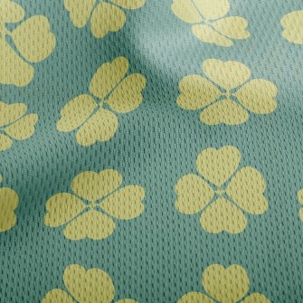 Sunshine Clover Athletic Mesh Flat Back
