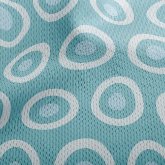 Stacked Circles Athletic Mesh Flat Back