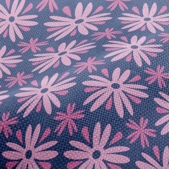 Playful Pink Flower Performance Linen