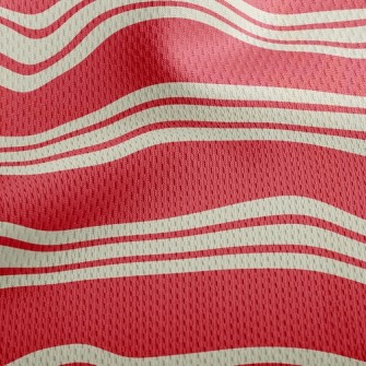 Horizontal Stripes Of Differen Athletic Mesh Flat Back