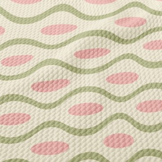 Elliptical Wave Birdseye Piqué