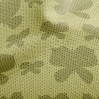 Butterfly Silhouette Athletic Mesh Flat Back