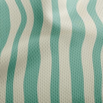 Straight Stripes Athletic Mesh Flat Back