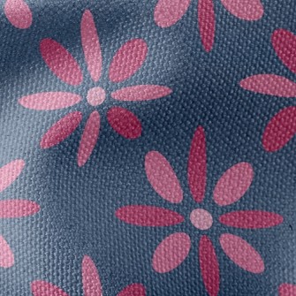 Playful Big Pink Flower Waterproof Canvas