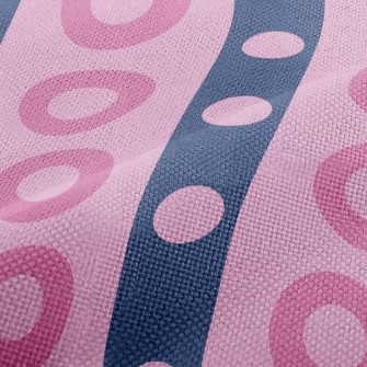 Strips Of Dots Performance Linen