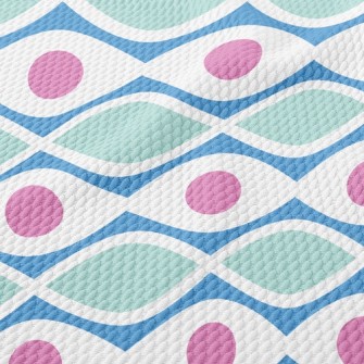 Mysterious Little Waves Birdseye Piqué