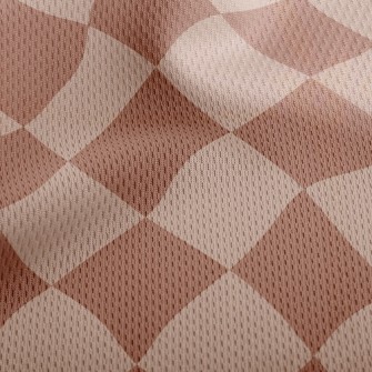 Checkerboard Rhombus Athletic Mesh Flat Back