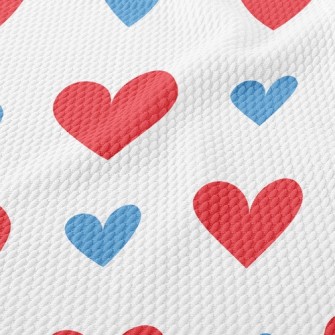 Lively Two-Color Love Birdseye Piqué