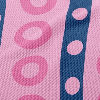 Strips Of Dots Birdseye Piqué