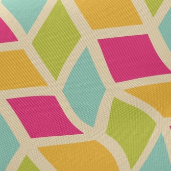 Colorful Mosaic Waves Twill