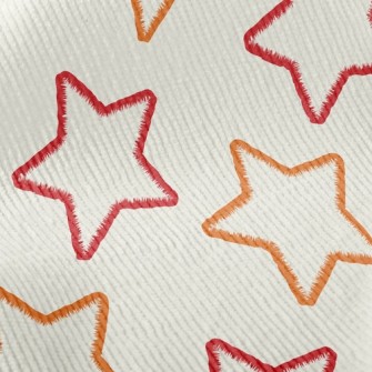 Two Color Line Stars Standard Corduroy