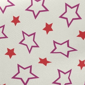 Cute Size Stars Twill
