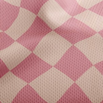 Checkerboard Rhombus Athletic Mesh Flat Back