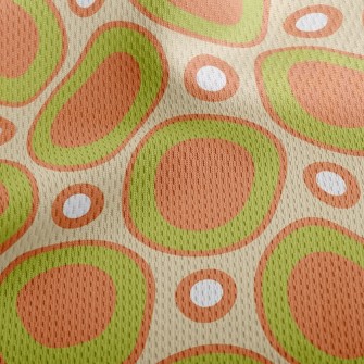 Multi-Level Dots Athletic Mesh Flat Back