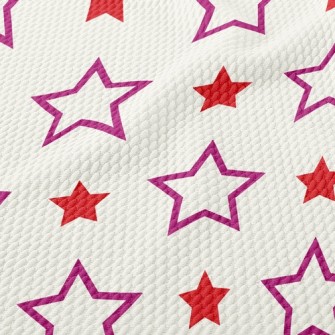 Cute Size Stars Birdseye Piqué