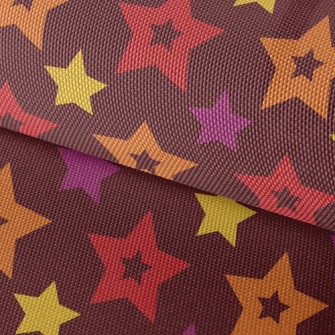 Colorful Hollow Stars Waterproof Oxford