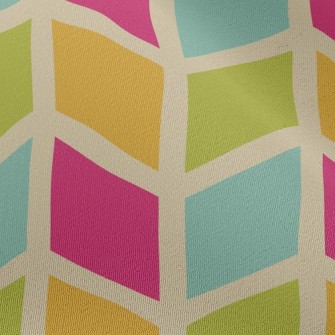 Colorful Mosaic Waves Chiffon