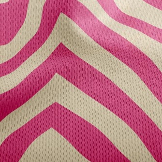 Bright Twists And Waves Athletic Mesh Flat Back