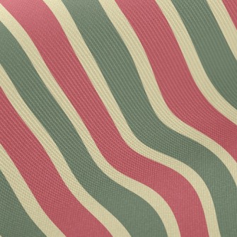 Christmas Straight Stripes Twill