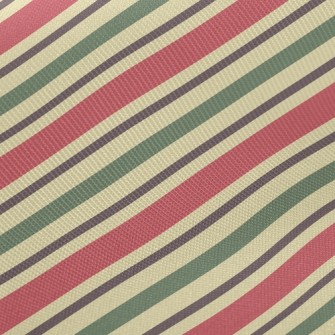 Christmas Horizontal Stripes Twill