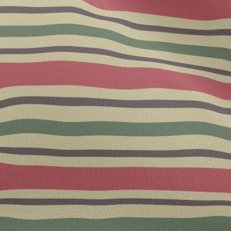 Christmas Horizontal Stripes Chiffon