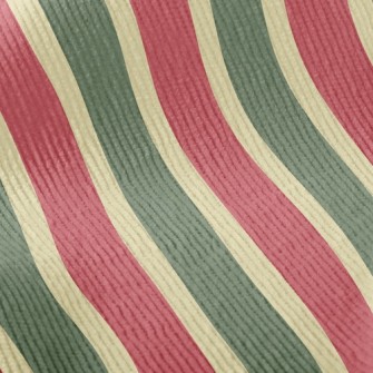 Christmas Straight Stripes Standard Corduroy