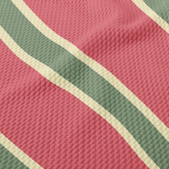 Christmas Feeling Stripes Birdseye Piqué