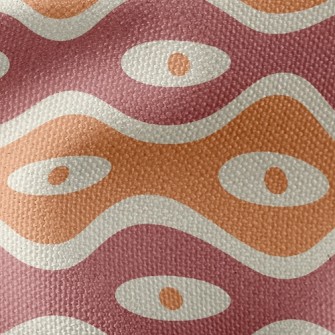 Dot Ellipse Wave Waterproof Canvas