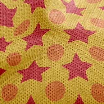 Stars Dots Athletic Mesh Flat Back