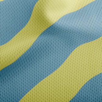 Fluorescent Diagonal Stripes Athletic Mesh Flat Back