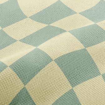 Checkerboard Rhombus Performance Linen