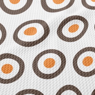 Simple Circle Point Birdseye Piqué