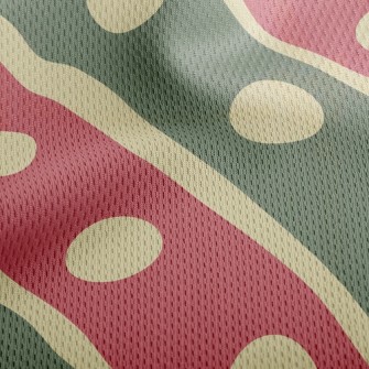 Diagonal Dots Athletic Mesh Flat Back