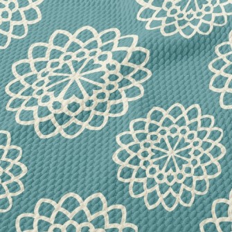 Gorgeous Coil Flowers Birdseye Piqué