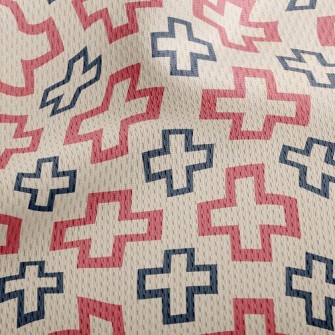 Basket Empty Cross Athletic Mesh Flat Back