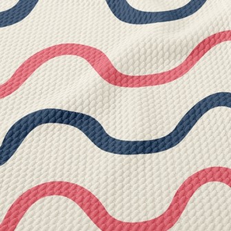 Two-Color Wave Birdseye Piqué