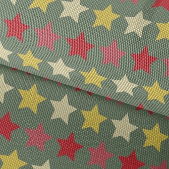 Christmas Color Stars Waterproof Oxford